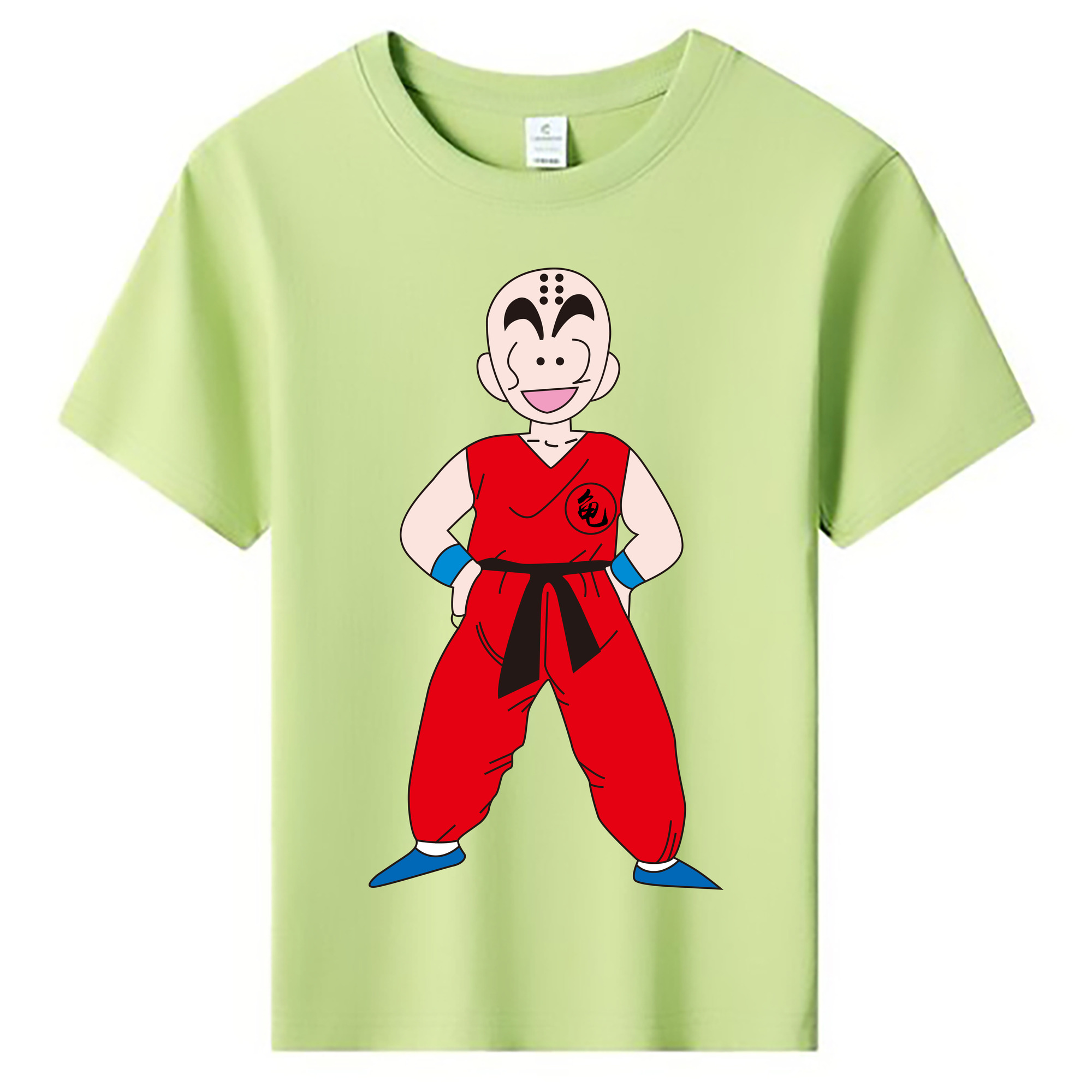 （画像用） ドラゴンボール クリリン DRAGON BALL krillin 綿100％キッズTシャツ（フロントプリント）